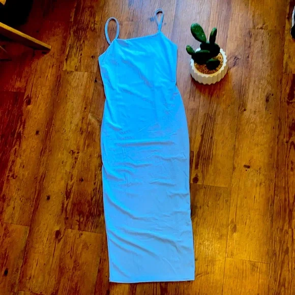 blue shift dress Saddle Sleeve Shift Dress Bluebird / Large